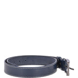 Mens Leather Belt Navy: AB-02