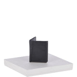 Cow Waxy Leather Classic 6 Card Bill-Fold  Wallet Black : 1556