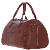 Luxury Leather Duffle Bag with Detachable Strap Tan: pl-47