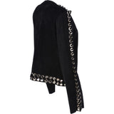 Suede Leather Jacket Black: 50634