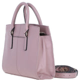 Ashwood Leather Handbag with Detachable Crossbody Strap Wood Rose: 64747