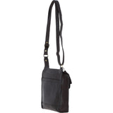 Ashwood Leather & Harris Tweed® Cloth Crossbody Bag Brown/Green: TW-24-09-BG