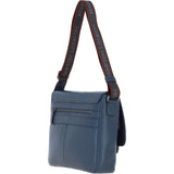Brampton Leather Men's Emissary Messenger Bag Navy: 64403
