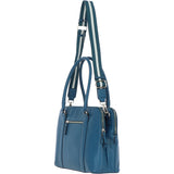 Ashwood 3 Section Large Leather Handbag Teal: X-39