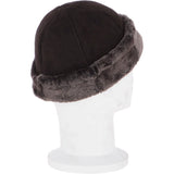 Ladies Luxury Sheepskin Hat Mid Brown: 34