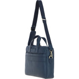 Gabicci Leather Messenger Bag Navy: GB-64956