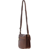 Ashwood Small Leather Crossbody Bag Brown: V-80
