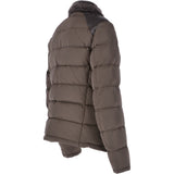 Leather Sheepskin And Padded Material Jacket Olive/Brown : Trap-Enzo