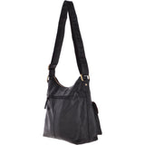Vintage Two Pocket Leather Shoulder Bag Black – G21