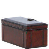 Ashwood Luxury Leather Dual Watch & Bracelet Storage Box Chestnut: LF-119