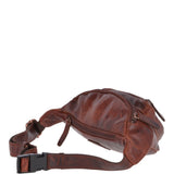 Vintage Leather Travel Waist Bag Tan: Ed