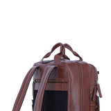Mens Leather Backpack chestnut: Jordan