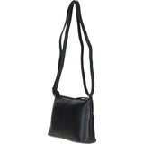Elegant Leather Shoulder Bag Black: Dublin