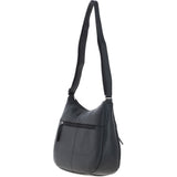 Ashwood Leather Ladies Hobo Shoulder Bag Black: Shannon