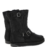 Fenland Classic  9" Vintage Sheepskin Biker Boots: BIKER BOOT LADIES