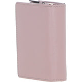 Ashwood Leather RFID Secure Wallet/Purse with Zip and Stud Closure Wood Rose: X-30
