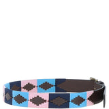 Ashwood Leather Multicolored Handmade Belt Pink: POF-21