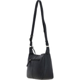 Ashwood Real Leather Top Zip Crossbody Bag Black: 63931