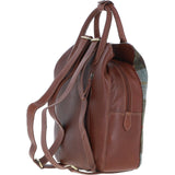Ashwood Leather & Harris Tweed® Cloth Multi-Pocket Backpack Tan/Mcload: TW-66-02-TM