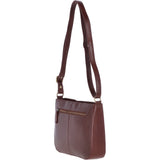Vegetable Tanned Small Leather Shoulder Bag Chestnut : V-27