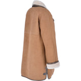 Women's Sheepskin Coat Biscuit Tan: KB 265