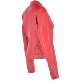 Leather Jacket Red: NANCY