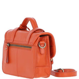 Stylish Ashwood Leather Medium Satchel Bag Orange: Y-62