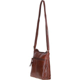Stylish Ashwood Leather Crossbody Bag Cognac: Ava