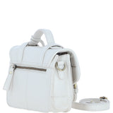 Stylish Ashwood Leather Medium Satchel Bag White: Y-62