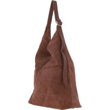 Ashwood Leather Brown Suede Bag: LB-6354