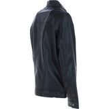 Ashwood Men’s Real Soft Leather Jacket with Mandarin Collar and Straight Zip Black: NEW COOPER