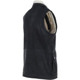 Ashwood Men's Leather Waistcoat Black Snuff: LUCK