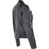 Leather Biker Jacket Black: N-31