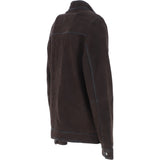 Ashwood Men’s Real Leather Jacket with Mandarin Collar and Zip DK Brown: NEW COOPER
