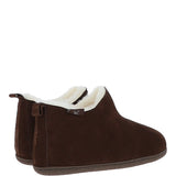 Fenland Classic Suede Sheepskin  Bootie Slippers Brown: MENS BOOTY