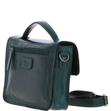 Ashwood Leather Medium Crossbody Satchel Bag Green: P-62