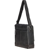 Men's Leather Messenger Bag Brown : 8353