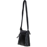 Stylish Ashwood Leather Crossbody Bag Black: Ava