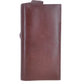 Vegetable Tanned Note, Coin & 8 Card Envelope Purse Chestnut : V-63