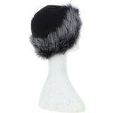 Ladies Luxury Sheepskin Long Hair Hat Black/Brissa: KB-496