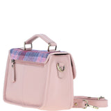Ashwood Leather & Harris Tweed® Cloth Satchel Bag Baby-pink/Pink: TW-68-15-BP