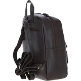Authentic Ashwood Leather & Harris Tweed® Cloth Backpack Brown/Green: TW-28-09-BG