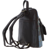 Exquisite Ashwood Leather & Harris Tweed® Cloth Backpack Brown/Mcload: TW-25-01-BM