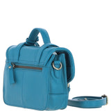 Stylish Ashwood Leather Medium Satchel Bag Turquise: Y-62