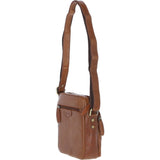 Mens Elegant Ashwood Leather Messenger Bag Honey: T-79