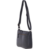 Vegetable Tanned Small Leather Shoulder Bag Navy : V-27