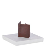 Cow Waxy Leather Classic 2 Card, Double ID, Coins &  Bill-Fold  Wallet Tan :  1555