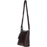 Stylish Ashwood Leather Crossbody Bag Brown: Ava