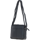 Ashwood Leather Ladies Crossbody Bag Black: Glasgow