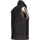 Ashwood Men's Leather Waistcoat Brown: SIGMA